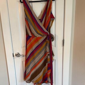 Ralph Lauren Colorful Striped wrap Dress size 20 Plus Size